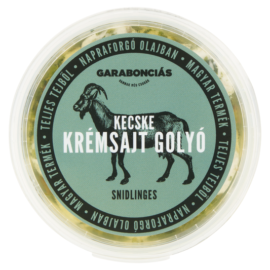 Garabonciás bazsalikomos kecske krémsajt golyó napraforgó olajban 250 g