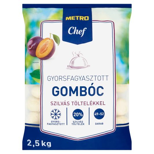 METRO Chef Gyorsfagyasztott Gombóc Szilvás Töltelékkel 2,5 kg