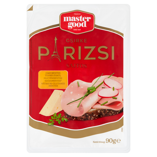 master good sága master good füstlizer szeletelt sajtos párizsi 90 g