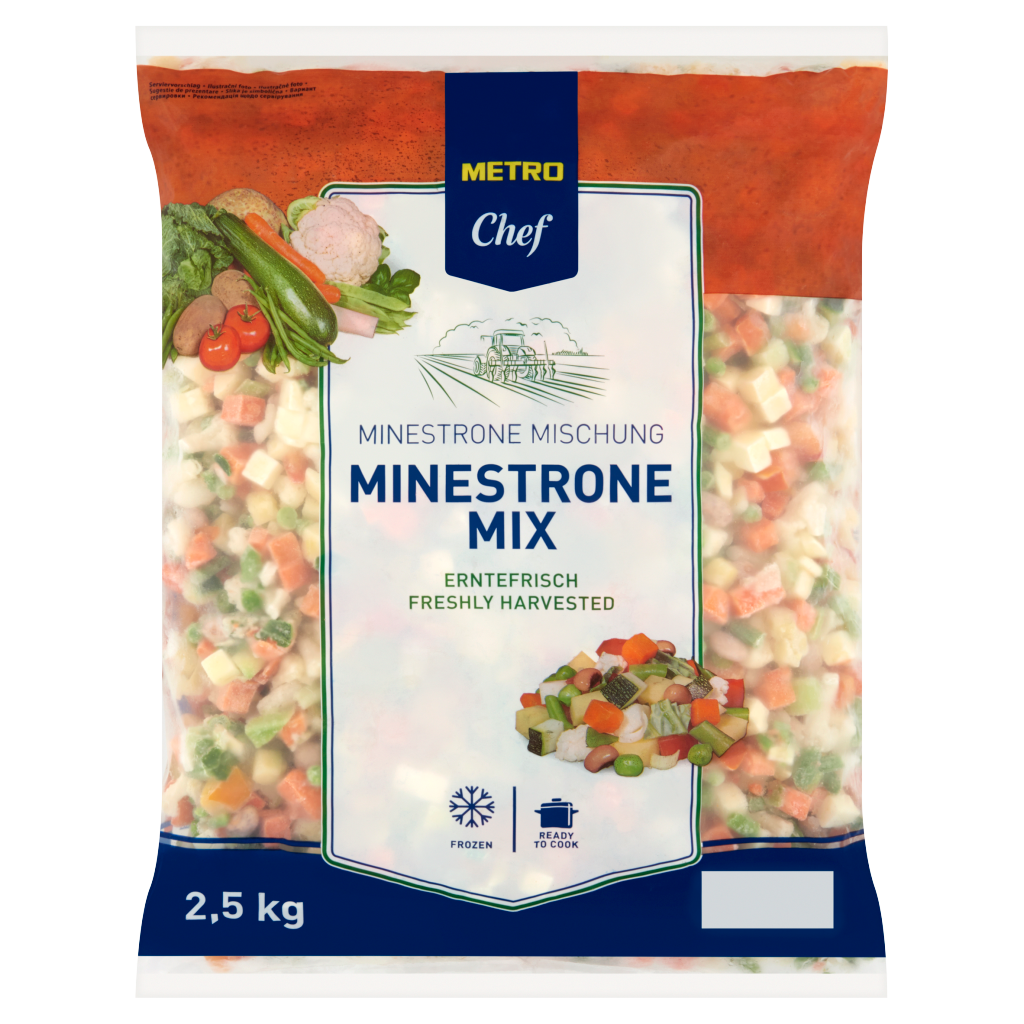 METRO Chef Minestrone Mix Gyorsfagyasztott Zöldségkeverék 2,5 kg