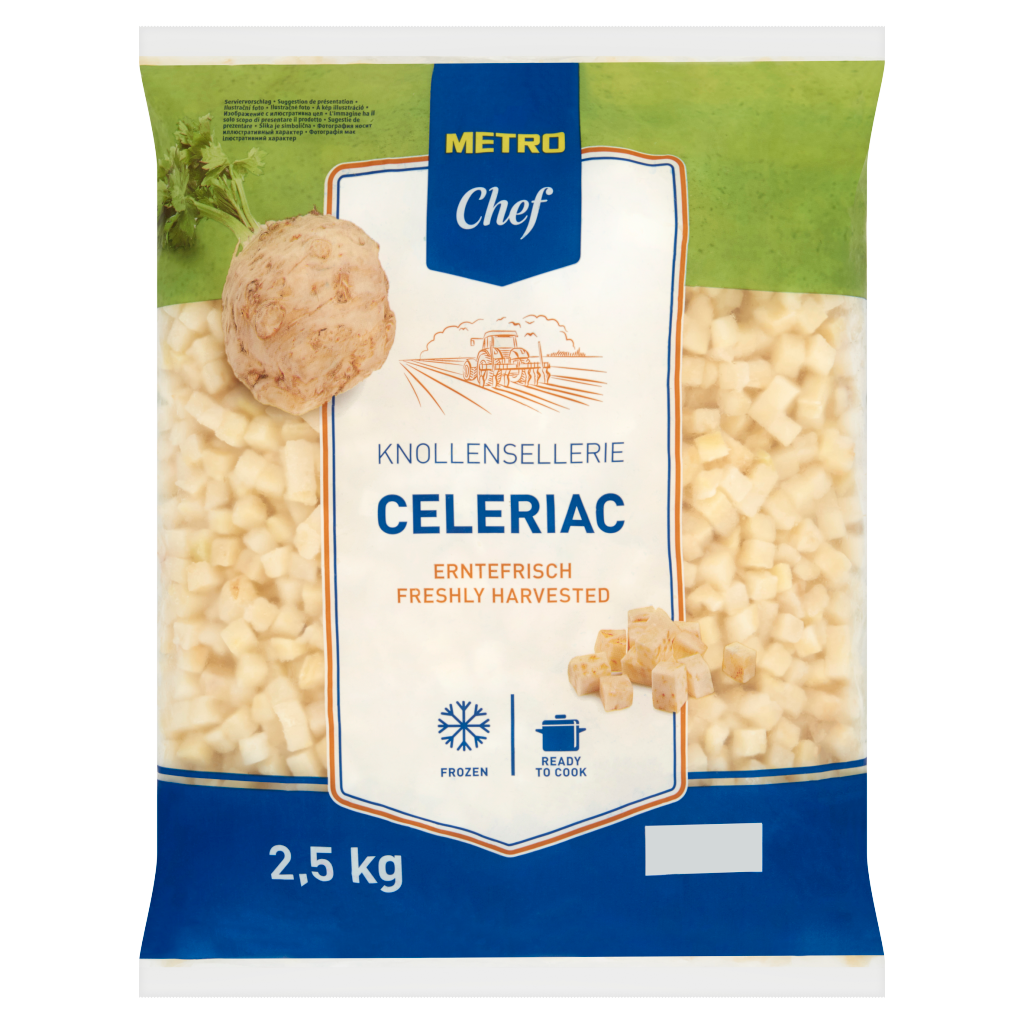 METRO Chef Gyorsfagyasztott Zellerkocka 2,5 kg