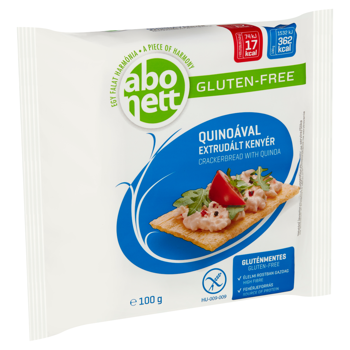 Abonett Gluténmentes Extrudált Kenyér Quinoával 100 g
