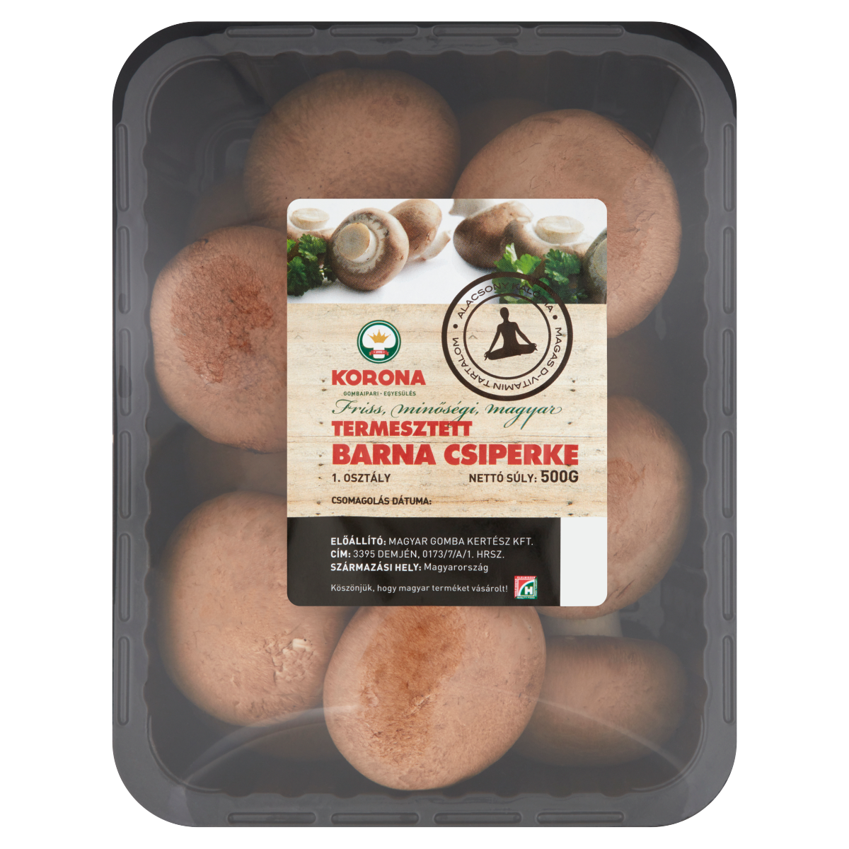 Korona Termesztett Barna Csiperke 500 g