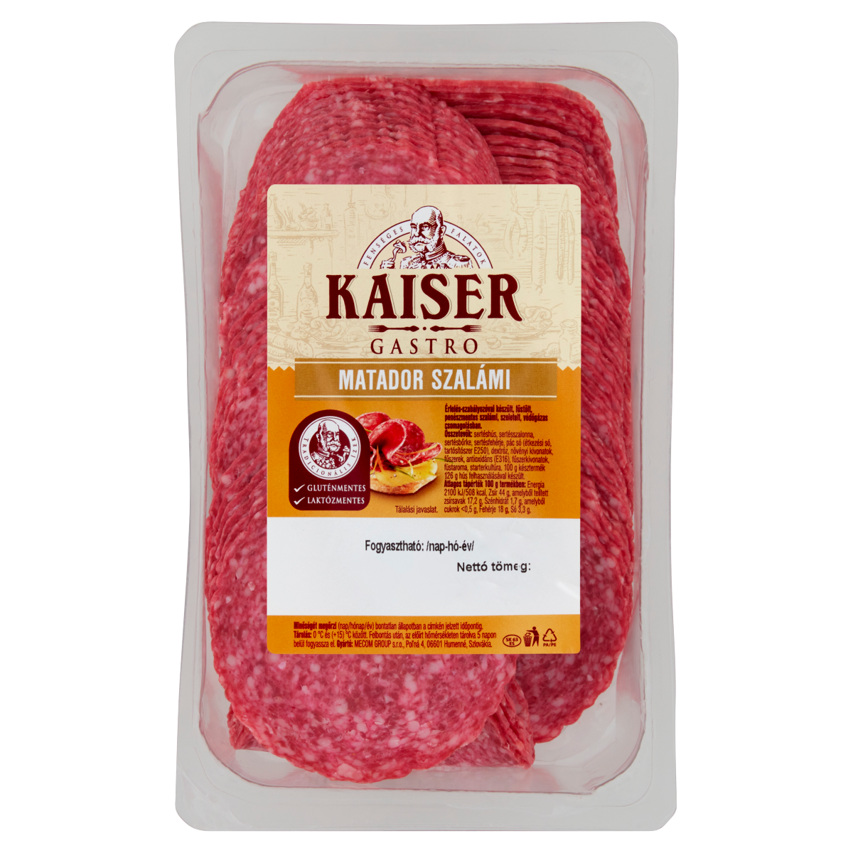 KAISER Gastro Matador szeletelt szalámi 500 g