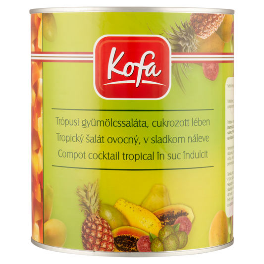 Kofa Premium Trópusi Gyümölcssaláta, Cukrozott Lében 3,5 kg