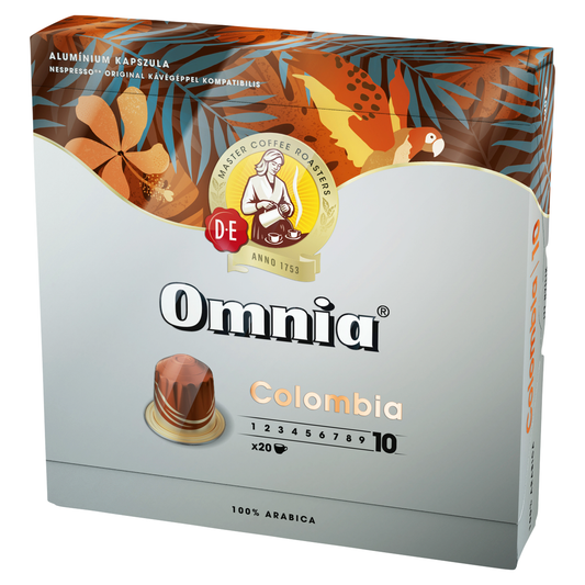 Douwe Egberts Omnia Colombia őrölt-pörkölt kávé kapszulában 20 db 104 g