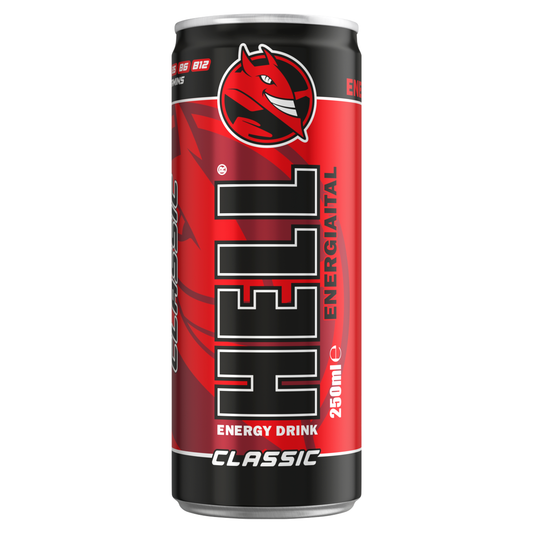 HELL Classic tuttifruttiízű, koffeintartalmú, szénsavas, alkoholmentes ital 250 ml