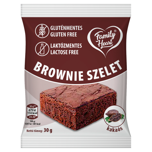 Family Heart kakaós brownie szelet 30 g