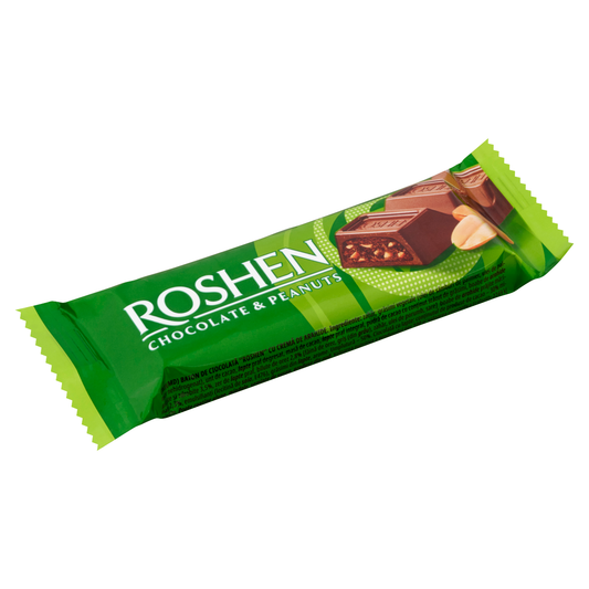 ROSHEN tejcsokoládé szelet földimogyorós töltelékkel 29 g