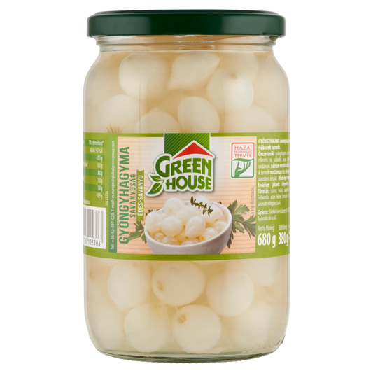 Greenhouse Green House édes-savanyú gyöngyhagyma savanyúság 680 g