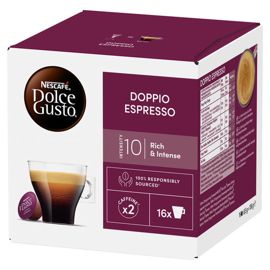 Dolce Gusto NESCAFÉ Doppio Espresso kávékapszula 16 x 8,5 g (136 g)
