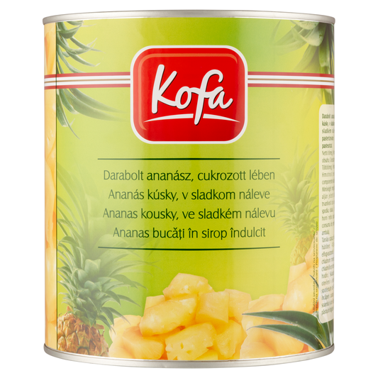 Kofa Premium Darabolt Ananász, Cukrozott Lében 3,05 kg