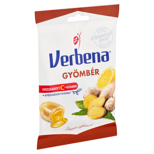 Verbena töltött keménycukorka gyömbérrel és C-vitaminnal 60 g