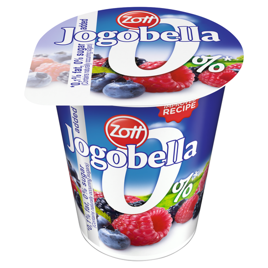 ZOTT Jogobella 0% élőflórás, sovány joghurt édesítőszerekkel 150 g