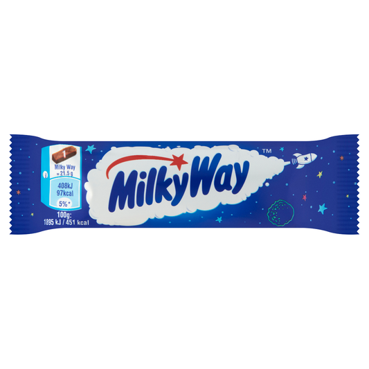 MILKY WAY tejcsokoládéba mártott szelet tejes krém töltelékkel 21,5 g