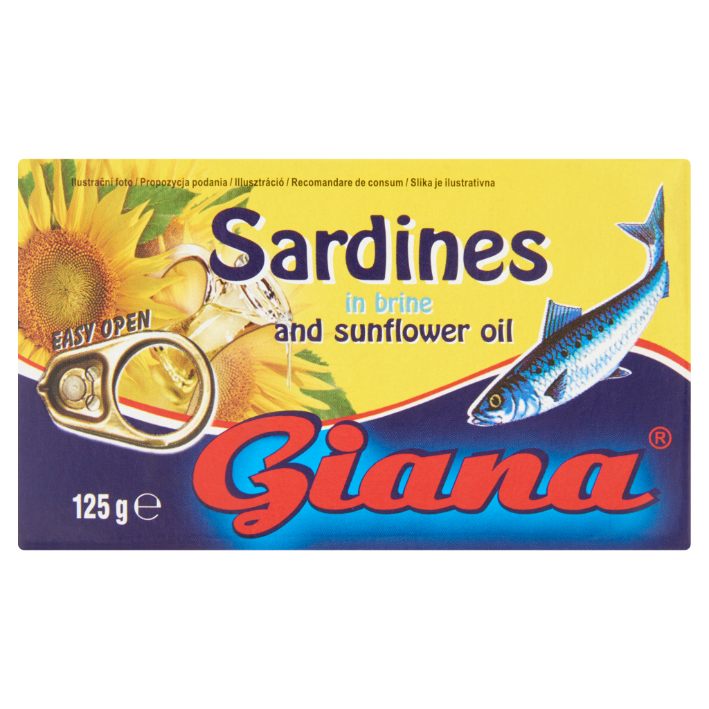 Giana Szardínia Növényi Olajban 125 g