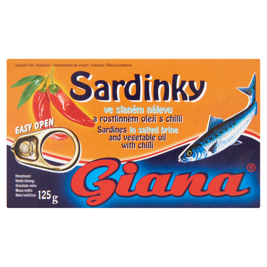 Giana Szardinella Növényi Olajban Chilivel 125 g