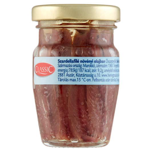 Classic Szardellafilé Növényi Olajban 80 g
