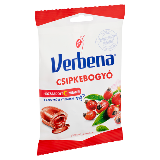 Verbena töltött keménycukorka csipkebogyó kivonattal és C-vitaminnal 60 g