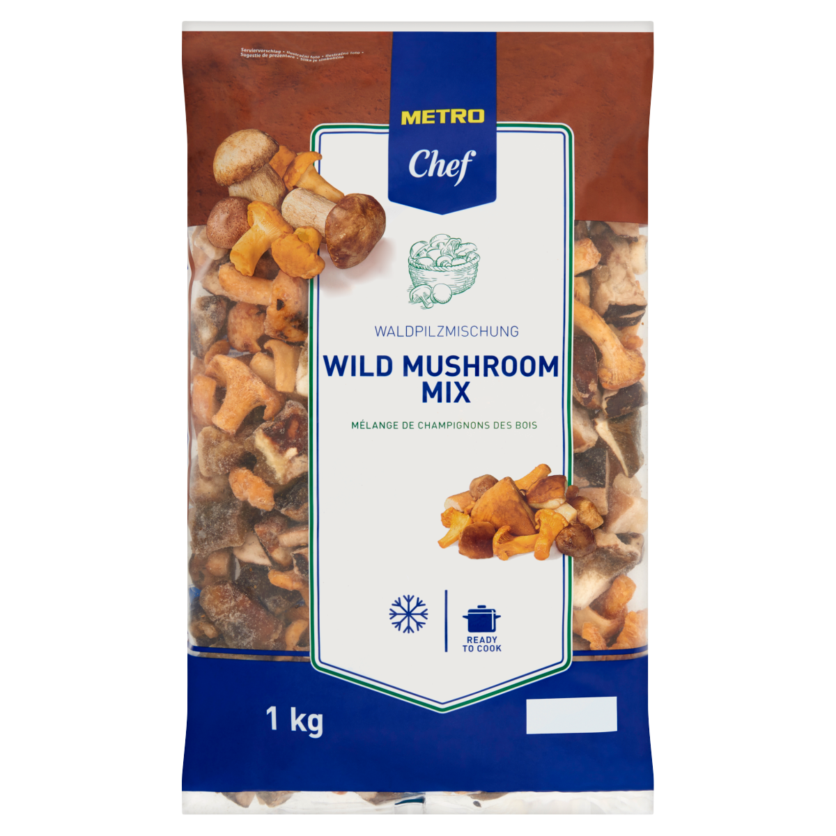 METRO Chef Gyorsfagyasztott Erdei Gombakeverék 1 kg