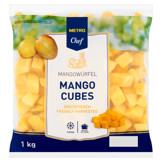METRO Chef Gyorsfagyasztott Kockázott Mangó 1 kg