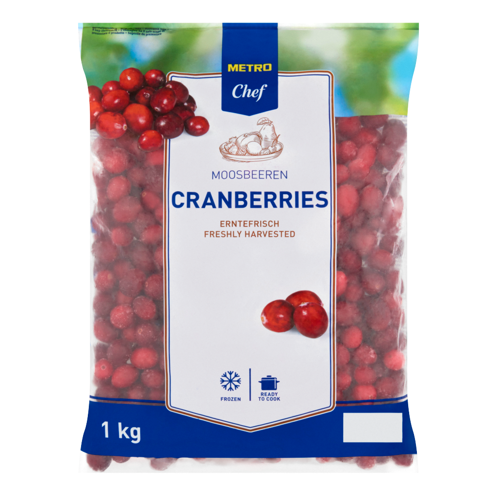 METRO Chef Gyorsfagyasztott Vörös Áfonya 1 kg