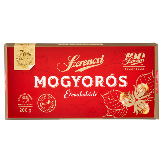 Szerencsi mogyorós étcsokoládé 200 g