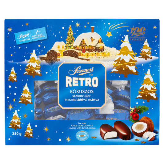 Szerencsi Retró étcsokoládéval mártott kókuszos szaloncukor 350 g
