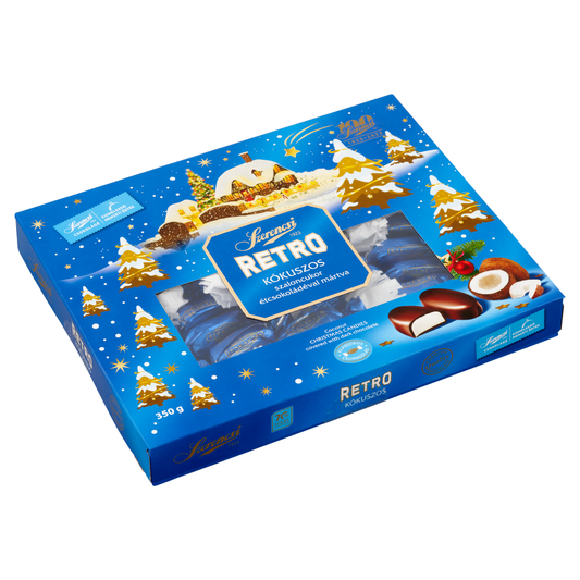 Szerencsi Retró étcsokoládéval mártott kókuszos szaloncukor 350 g