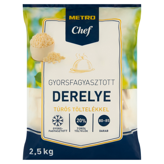 METRO Chef Gyorsfagyasztott Derelye Túrós Töltelékkel 2,5 kg