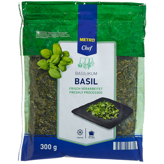 METRO Chef Gyorsfagyasztott, Apróra Vágott Bazsalikom 300 g