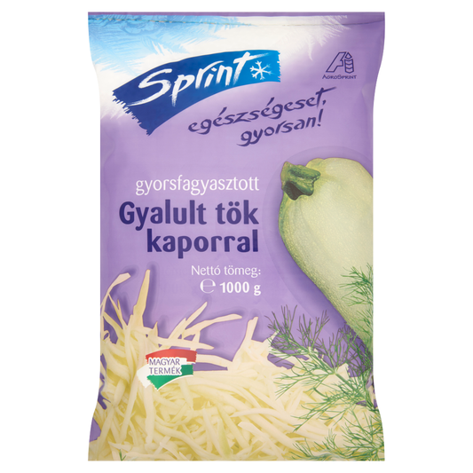 Agrosprint Gyorsfagyasztott Gyalult Tök Kaporral 1 kg
