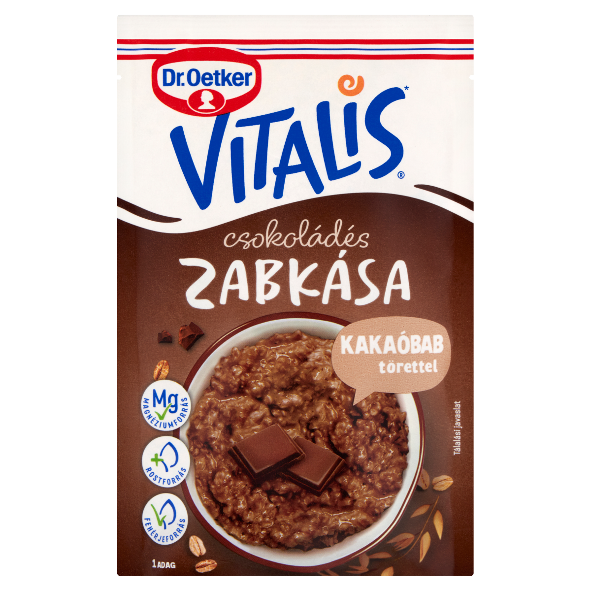 Dr. Oetker Vitalis csokoládés zabkása alappor 61 g