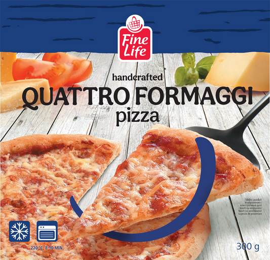 Fine Life Négysajtos Pizza 300 g