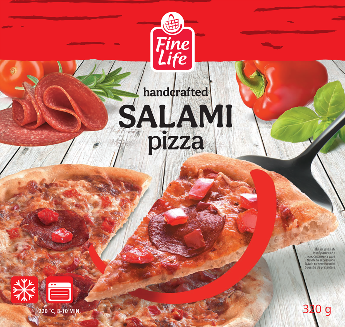 Fine Life Szalámis Pizza 320 g