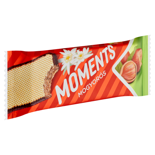 Moments kakaós bevonómasszába mártott, mogyorós krémmel töltött ostyaszelet 45 g
