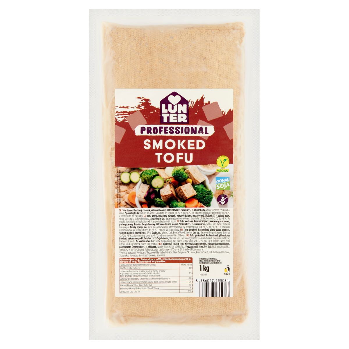 LUNTER Bükkfával Füstölt Tofu 1 kg