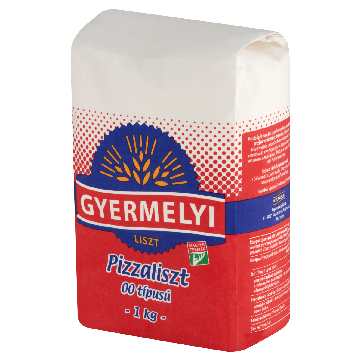 Gyermelyi pizzaliszt 00 típusú 1 kg