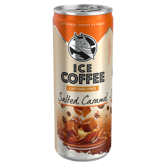 HELL Ice Coffee UHT laktózmentes sós karamell ízű ital tejjel és kávékivonattal 250 ml