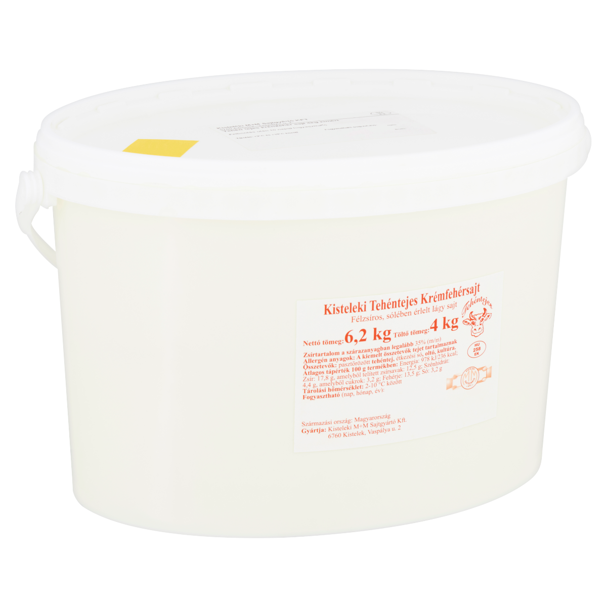 Kisteleki Tehéntejes Krémfehérsajt 4 kg