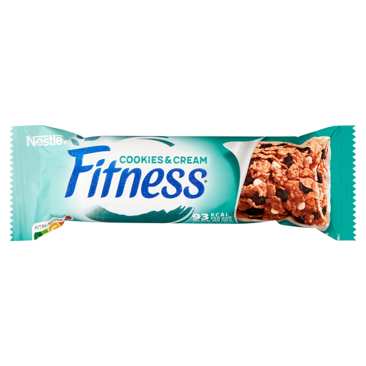 FITNESS Nestlé Fitness Cookies & Cream gabonapehely-szelet vitaminokkal és ásványi anyagokkal 23,5 g