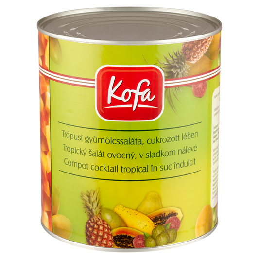 Kofa Premium Trópusi Gyümölcssaláta, Cukrozott Lében 3,5 kg