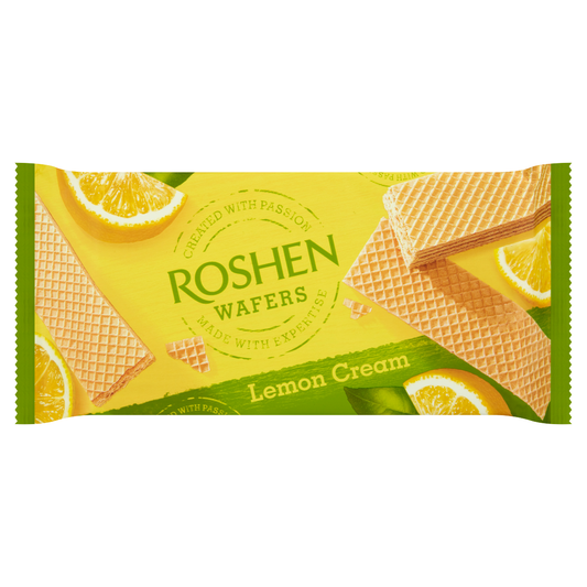 ROSHEN Wafers citrom ízesítésű krémmel töltött ostya 216 g