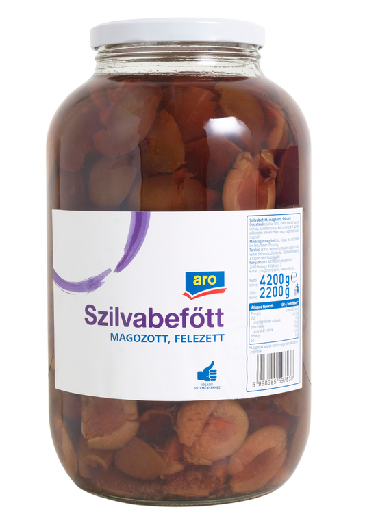aro Felezett Magozott Szilva Konzerv 4,2 kg