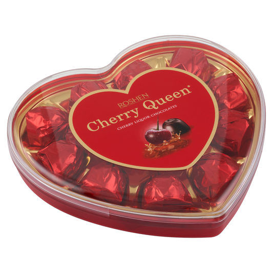 ROSHEN Cherry Queen étcsokoládés alkoholos-meggyes bonbon 122 g