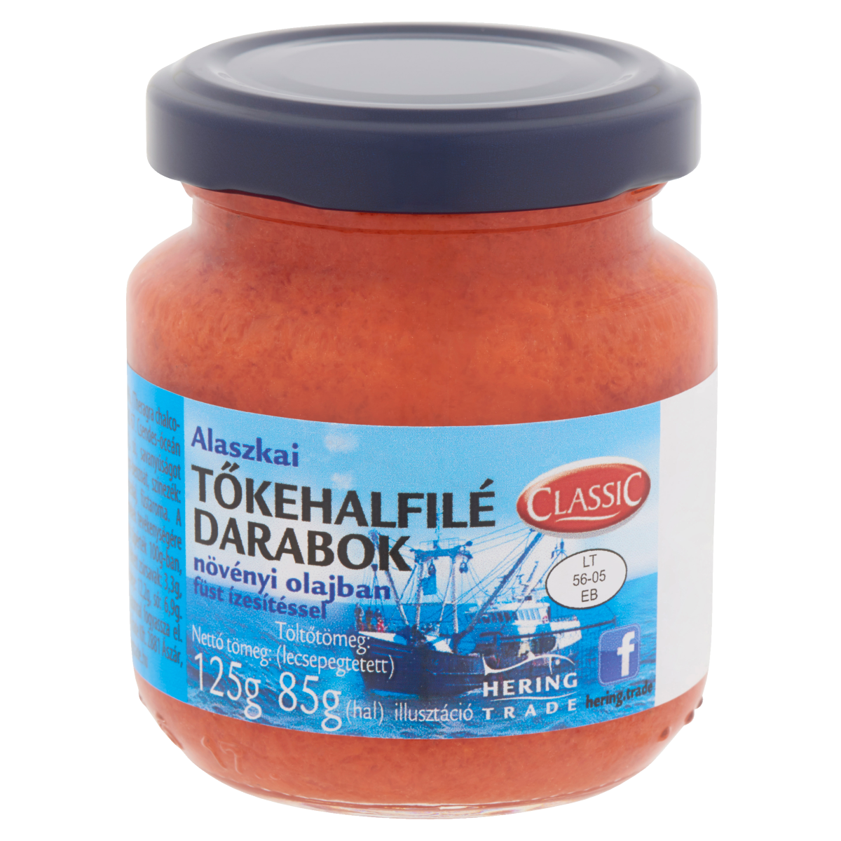 Classic alaszkai tőkehalfilé darabok növényi olajban füst ízesítéssel 125 g