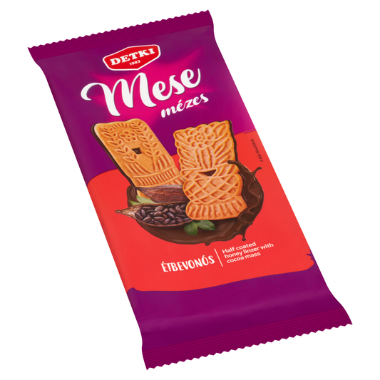 Detki Mese mézes linzer kakaós étbevonómasszával félig mártva 180 g