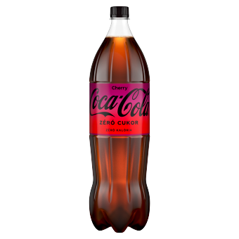 Coca Cola Coca-Cola Zero Cherry colaízű energiamentes szénsavas üdítőital cseresznye ízesítéssel 1,75 l