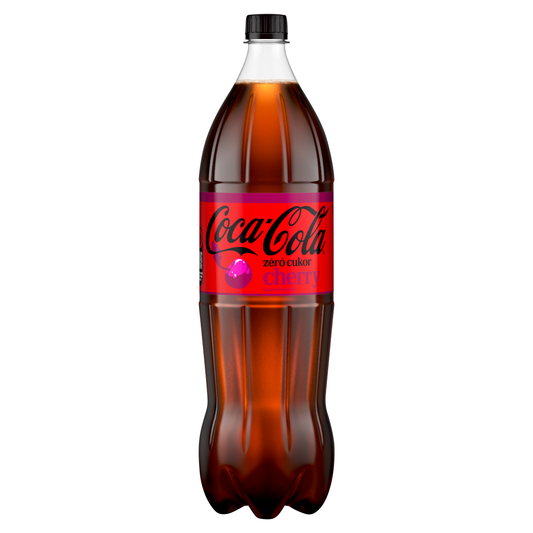 Coca Cola Coca-Cola Zero Cherry colaízű energiamentes szénsavas üdítőital cseresznye ízesítéssel 1,75 l