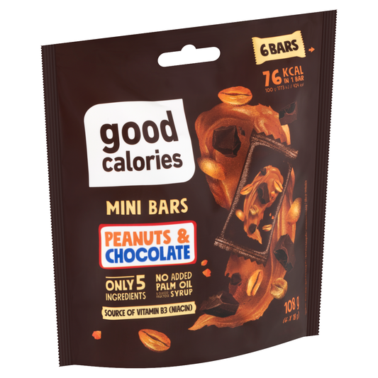 good calories datolyás miniszelet földimogyoróval és csokoládéval 6 x 18 g (108 g)